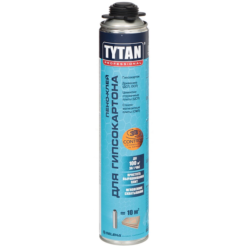Пена монтажная Tytan, Professional, клей полиуретановая, 830 мл, 71361 очиститель для пвх eurowindow 5 0 95 л tytan