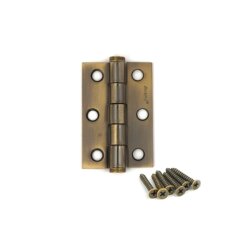 Петля врезная для деревянных дверей, Avers, 60х40х1.75 мм, AB, 19051, универсальный, бронза