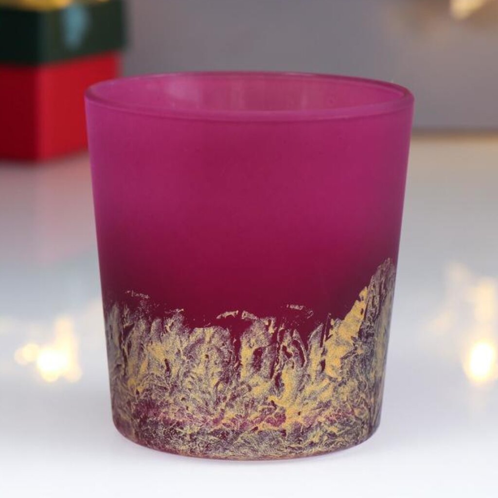 Подсвечник декоративный стекло, 1 свеча, Эмилия-4 Ода, 2713081249