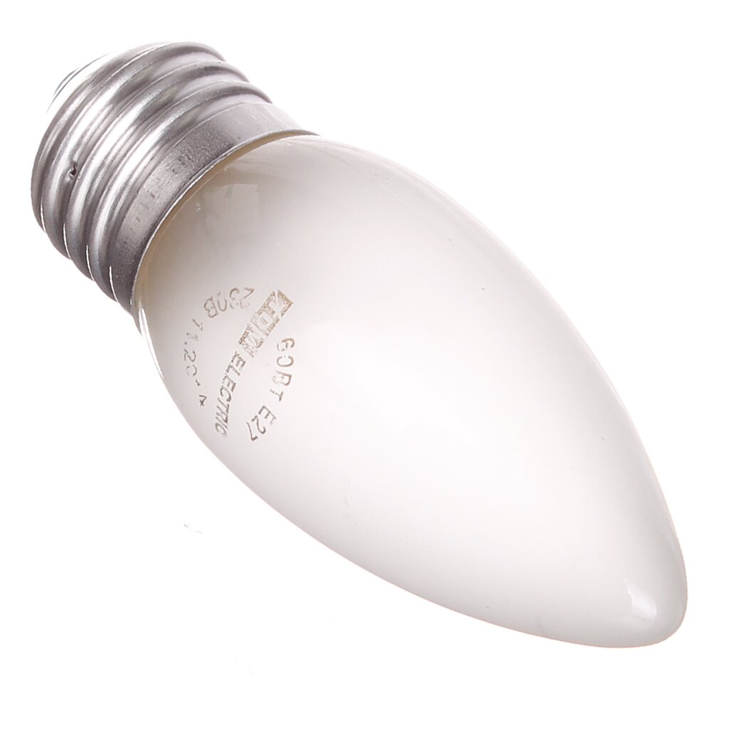 Лампа накаливания E27, 60 Вт, свеча, матовая, TDM Electric, SQ0332-0020