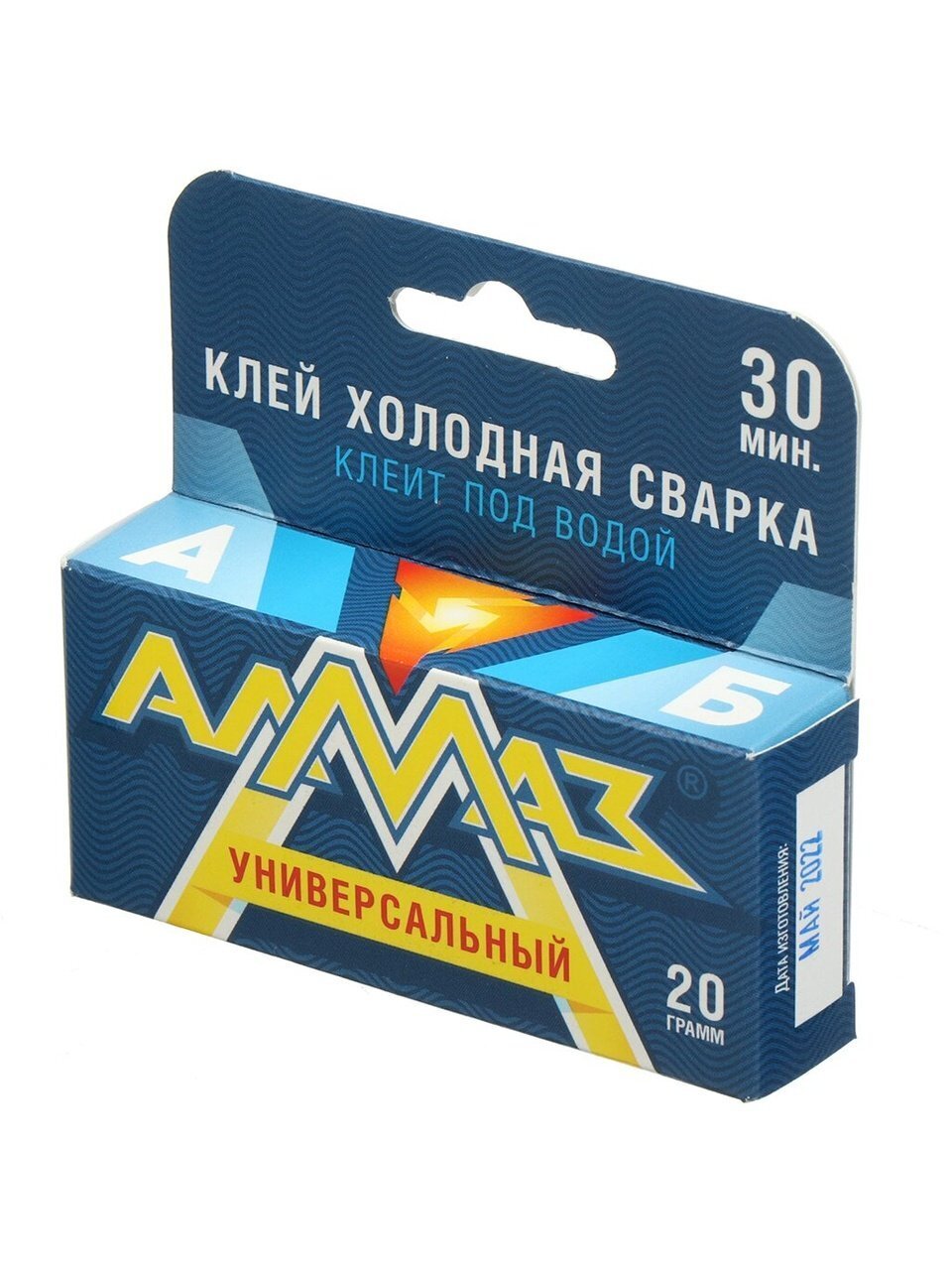 Холодная сварка универсальная, Алмаз, 2К, 20 г, 2К, AZ-0132