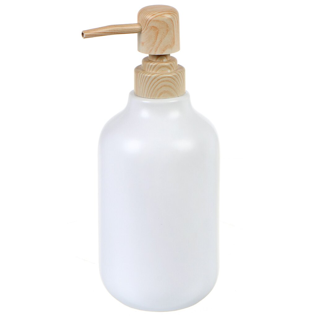 Дозатор для жидкого мыла Глянец, керамика, 7.8х18.5 см, белый, CE2919AA-LD диспенсер для жидкого мыла 300 мл керамика пластик молочный пузыри bubbly