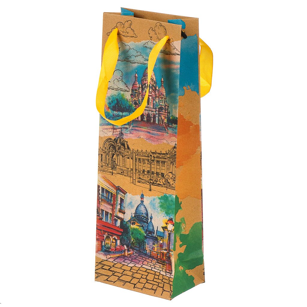 Сумочка подарочная крафт-бумага, 12х36 см сумочка подарочная крафт бумага 12х36 см
