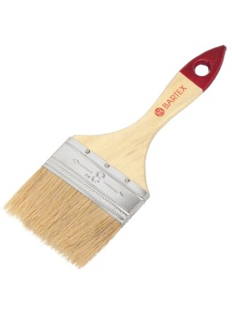 Кисть плоская, Bartex, Любитель, 75 мм, 3 '', рукоятка дерево, 1117130С