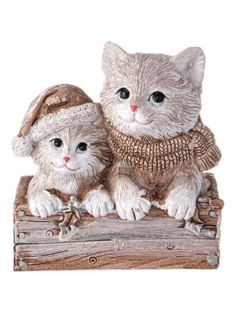 Статуэтка полистоун, Котики, 8х7.5х8.5 см, Lefard, 162-1249