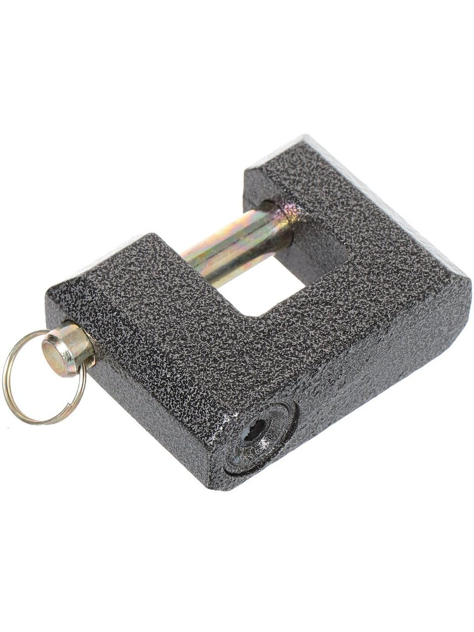 Замок навесной Trodos, BC2-3-80, 210200, коробка, дисковый, серый, 3 ключа