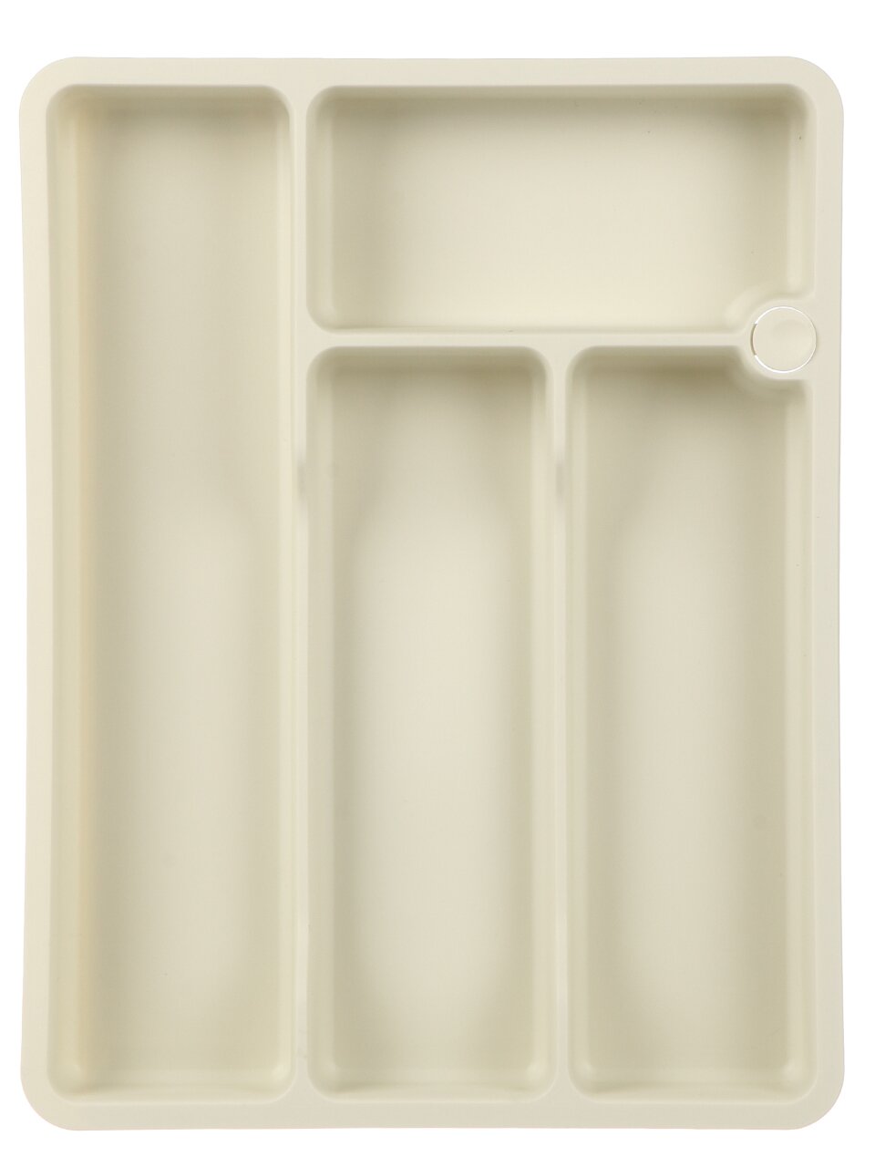 Лоток для столовых приборов раздвижной, светло-серый, Бытпласт, Phibo, 43423183051