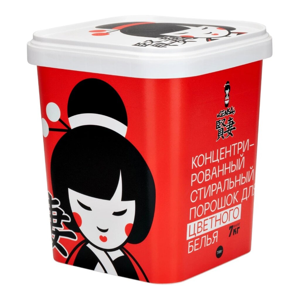 Стиральный порошок Kensai, 0.7 кг, ручной + автомат, для цветного белья, высококонцентрированный
