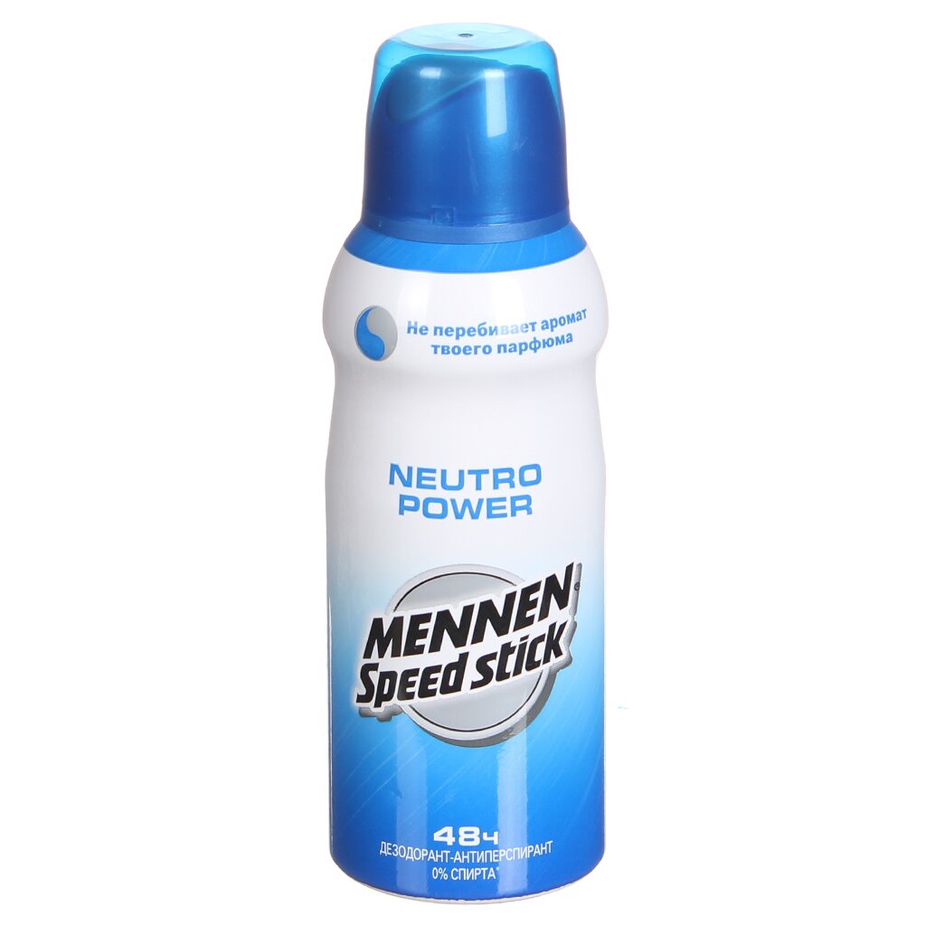 Дезодорант-спрей Mennen Speed Stick Neutro power для мужчин, 150 мл