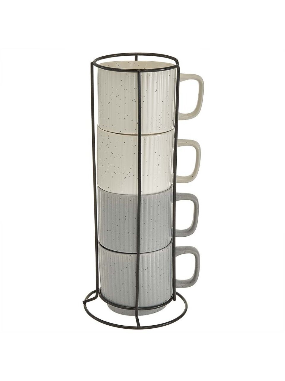 Набор кружек керамика, 4 шт, 320 мл, Городской, Rosario, Ф11-056L/4, металл