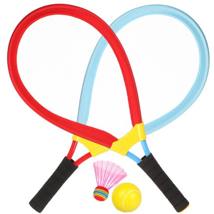 Ракетки для бадминтона 2 шт, 62х28 см, мяч, волан, D040006