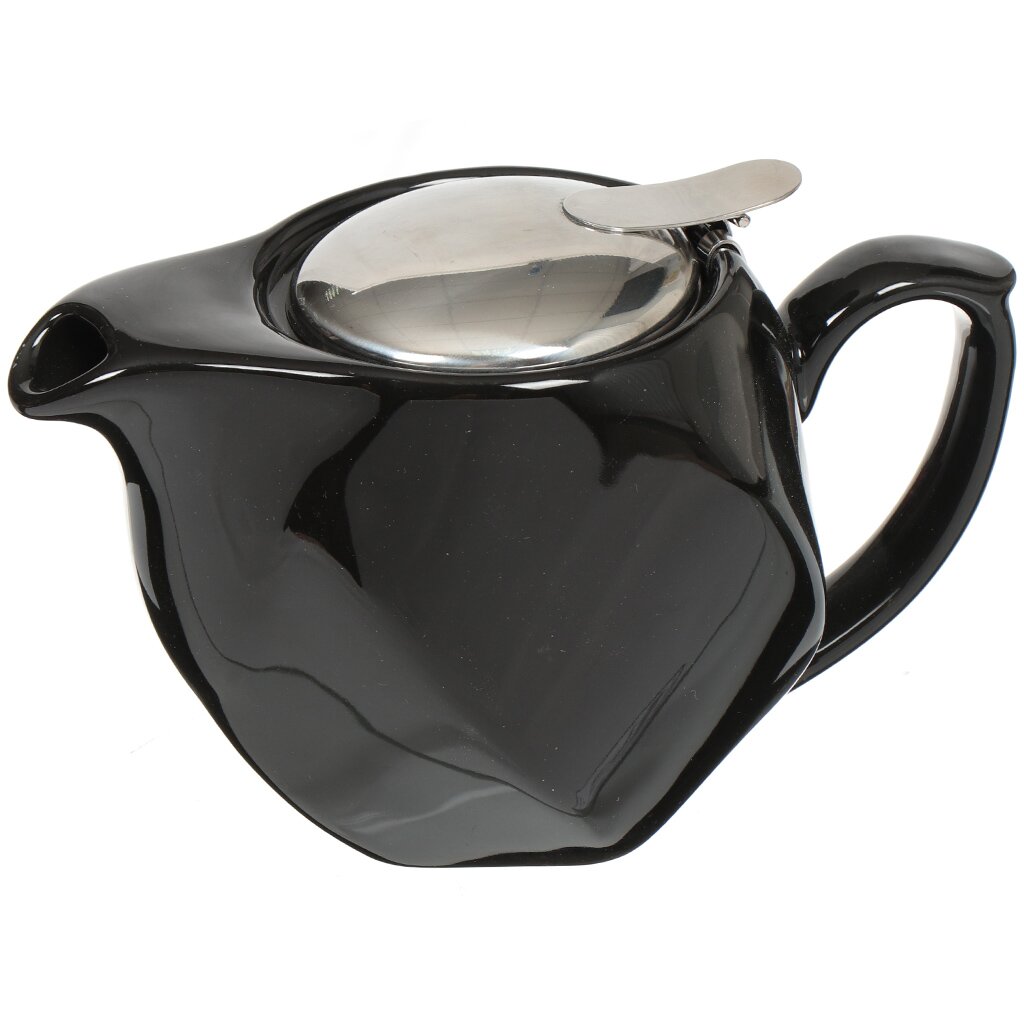 Чайник заварочный керамический, 500 мл, 470-185 черный