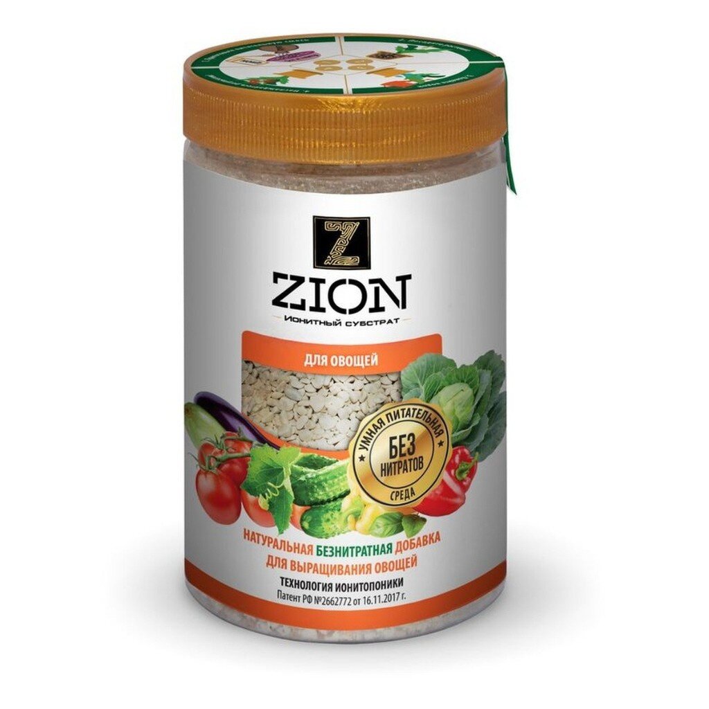 Удобрение для овощей, минеральный, субстрат, 450 г, Zion удобрение классик универсальное минеральный субстрат 700 г zion