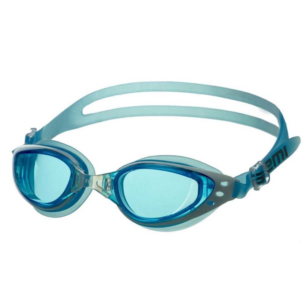 Очки для плавания Atemi, силикон (гол/бел), B201, 00000098160