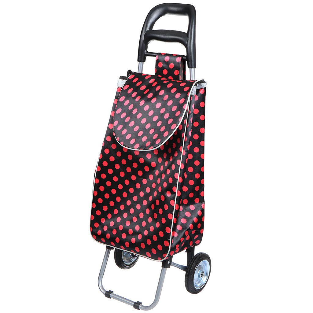 Тележка хозяйственная 95х95.5 см, 30 кг, с сумкой, складная, JC-9477 тележка с сумкой рыжий кот wr3030 бирюза 15 кг