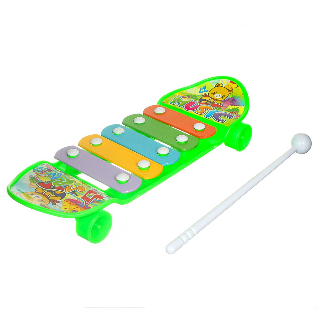 Игр Ксилофон,17,5x6x2,5см пластик,металл 262104