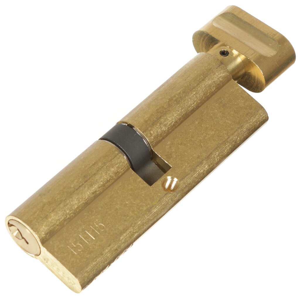 Личинка замка двери Apecs, SC-90-Z-C-G/C-G, 6358, 90 мм, с заверткой, золото, 45/45