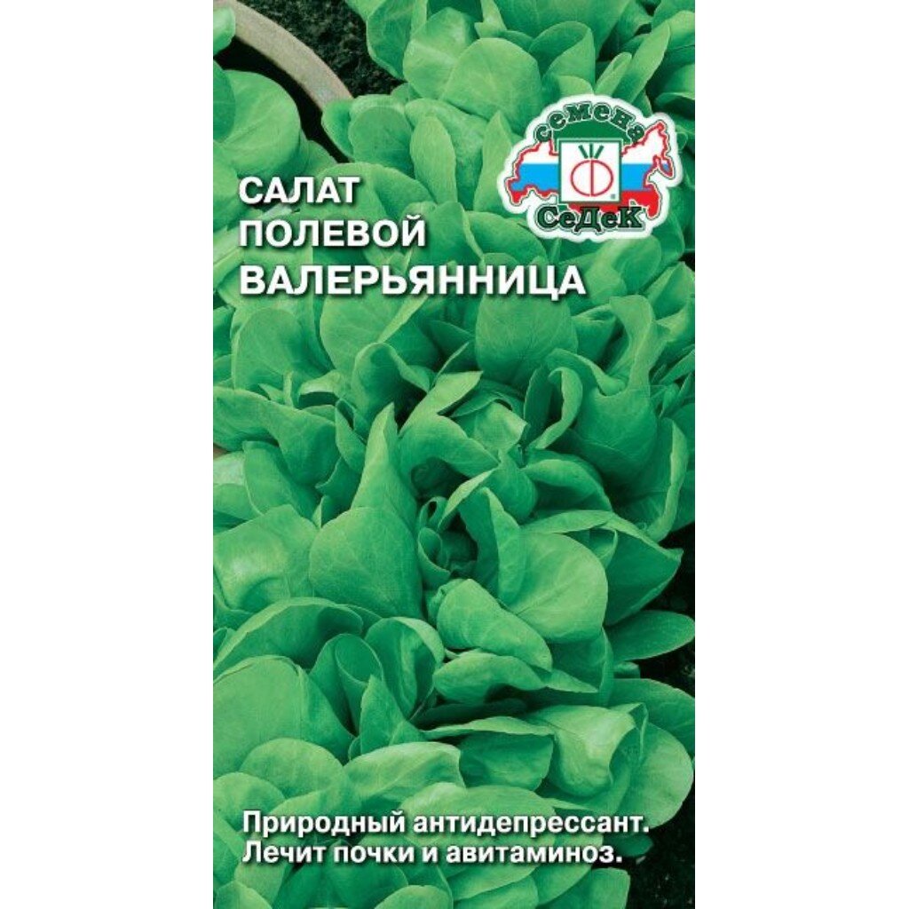 Семена Салат, Валерьянница Огородная , цветная упаковка, Седек