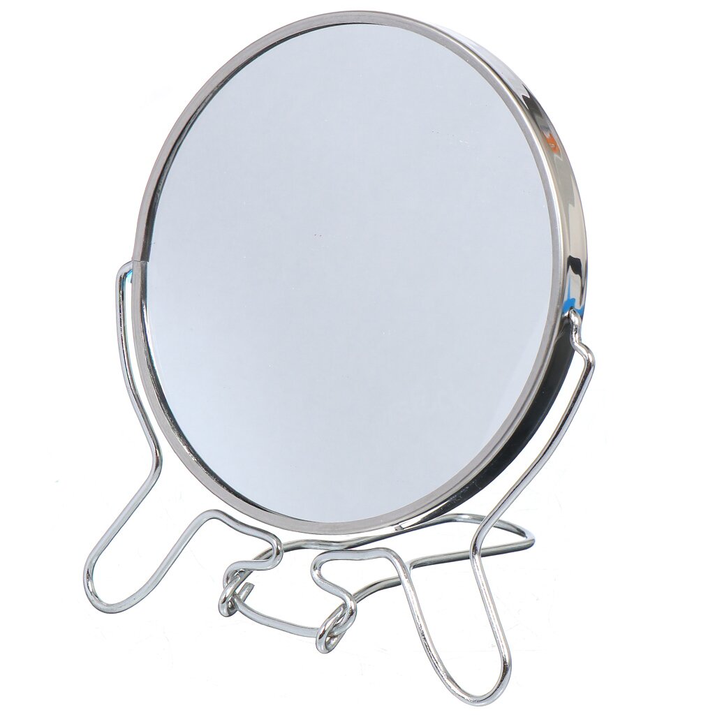 Зеркало настольное круглое JC-9294, 11.5 см, двустороннее