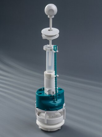 Клапан для бачка унитаза пластик, штоковый, белый, сливной, Инкоэр, СБа-Бм-А-В Р