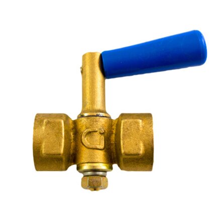 Кран для манометра, 1/2'', г-г, с ручкой, STI