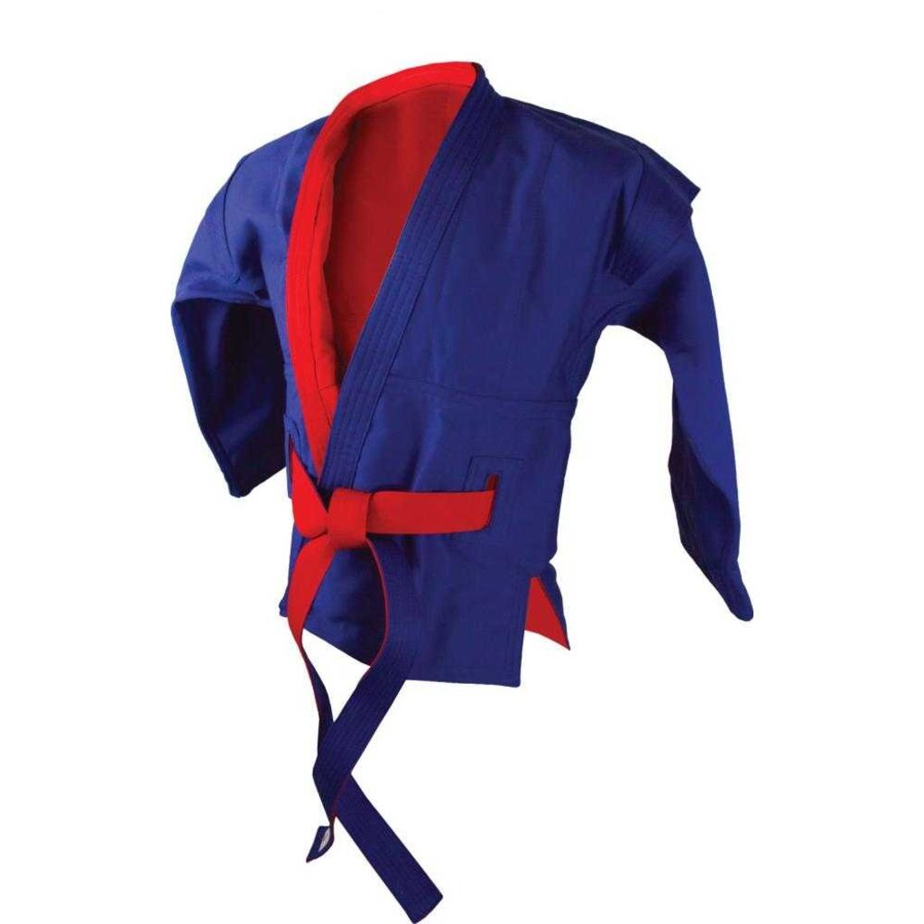 Куртка для самбо Atemi двухсторонняя красно-синяя Atemi, пл-ть 500 г/м2, р.46/165, AX55, 00-00001227