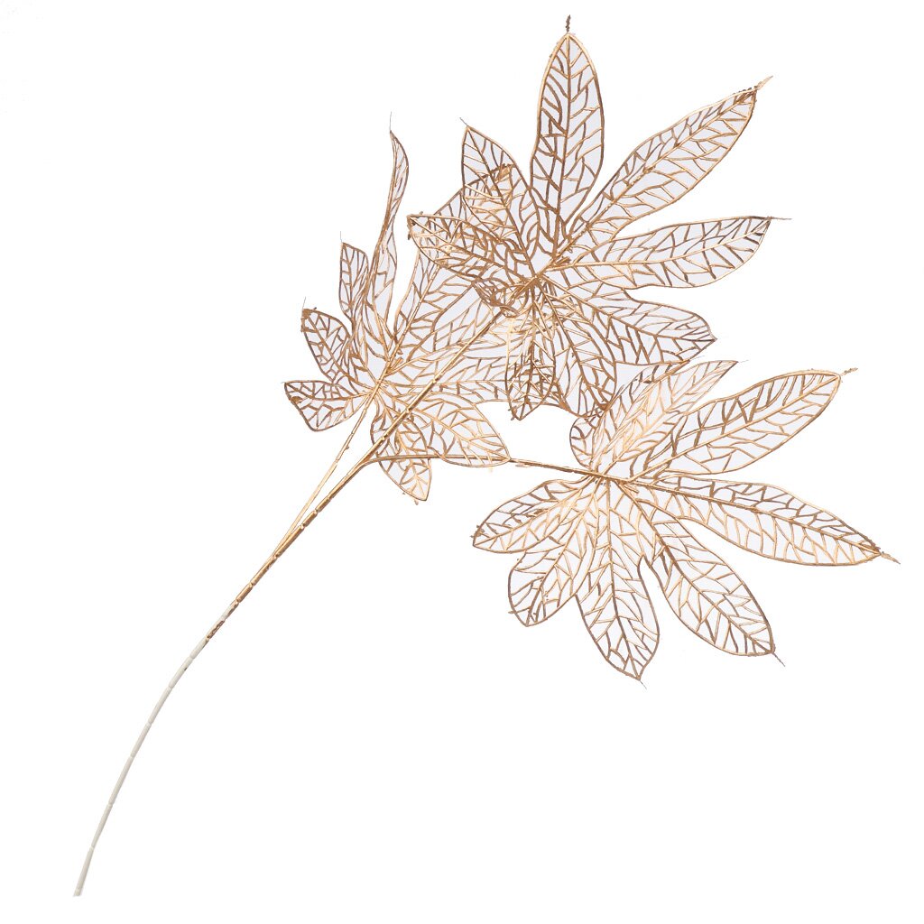 Цветок искусственный декоративный Ветвь, 68 см, золотой, Y6-10422 ок искусственный декоративный ветвь с ами 90 см серо сиреневый y4 7940