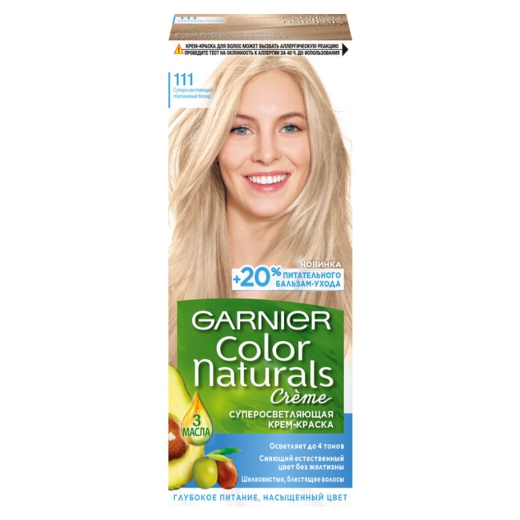 Garnier color naturals платиновый блонд