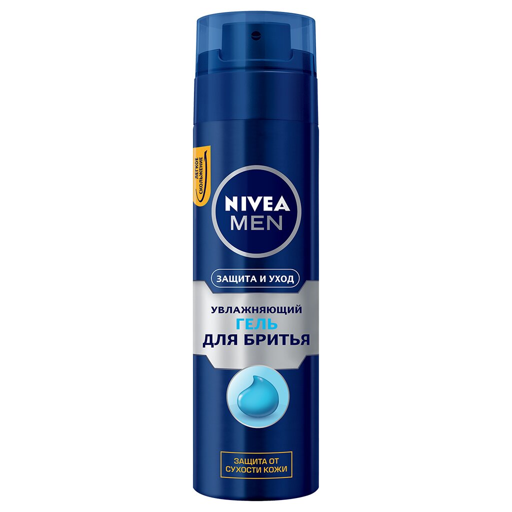 Гель для бритья, Nivea, Защита и уход увлажняющий, 200 мл