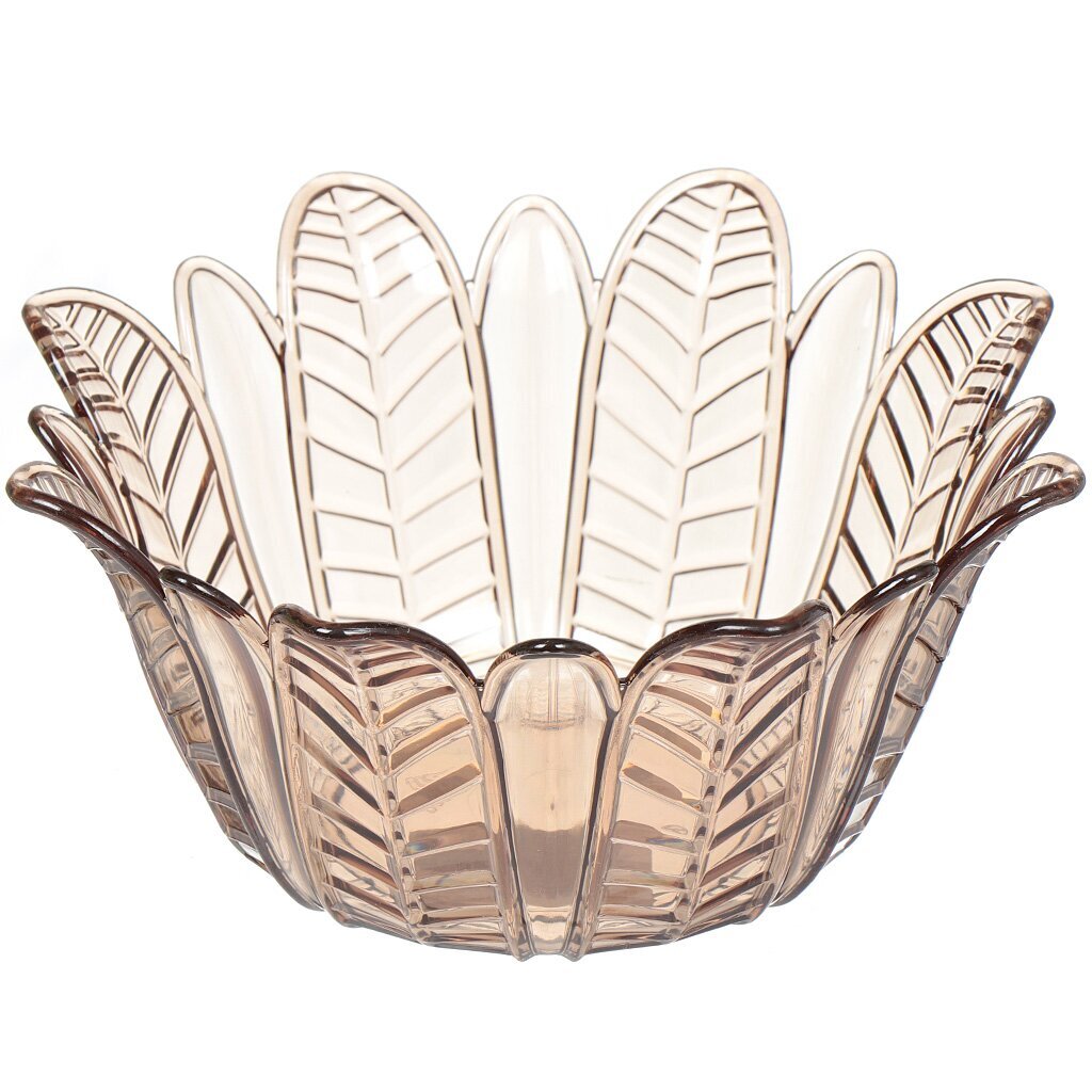 Салатник пластик, круглый, 19.3 см, 1.3 л, Лотос тонированный, Альтернатива, М6299