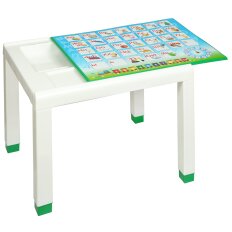 Столик детский пластик, 60х50х49 см, с деколью, зеленый, Стандарт Пластик Групп, 160-0057
