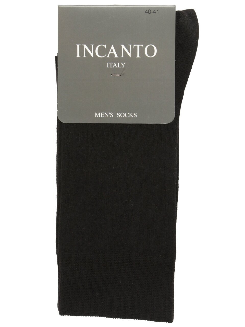 Носки для мужчин, хлопок, Incanto, черные, р. 40-41, BU733003