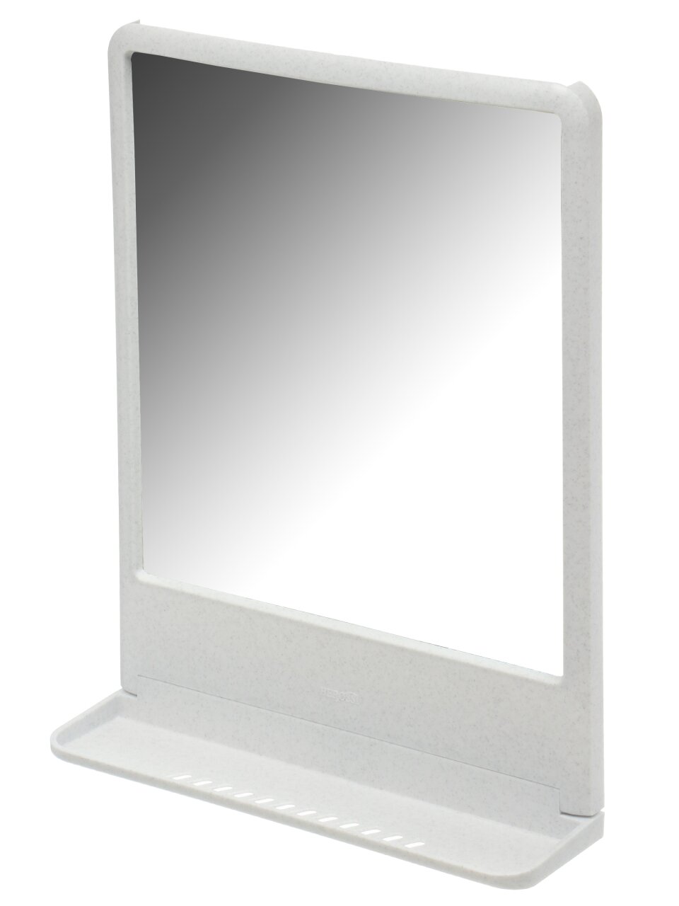 Зеркало 30х40 см, прямоугольное, белый мрамор, с полочкой, Berossi, Tokio, НВ 11504000