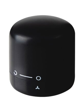 Пробка для вина, пластик, 3.9х4 см, черная, Mallony, Sommelier, 108291