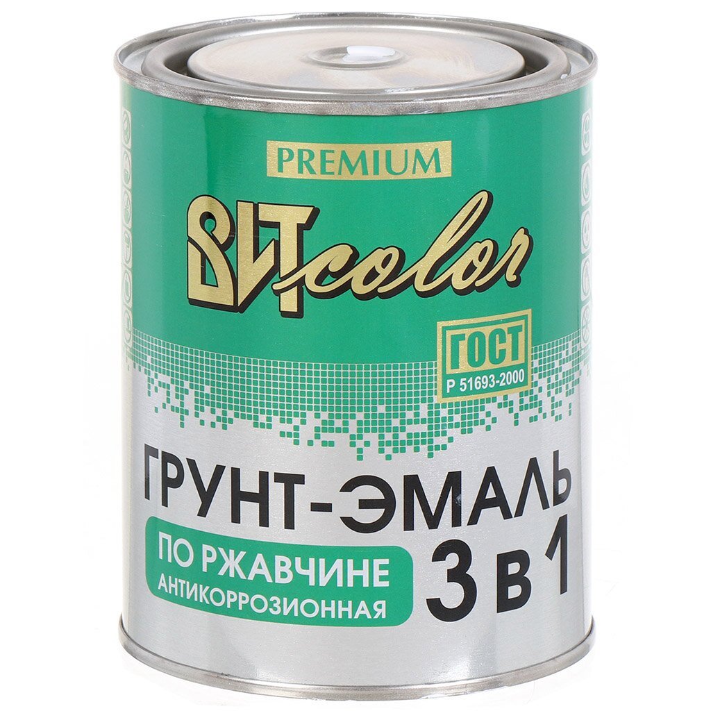 Грунт-эмаль ВИТ по ржавчине алкидная темно-серая 08 кг 264₽