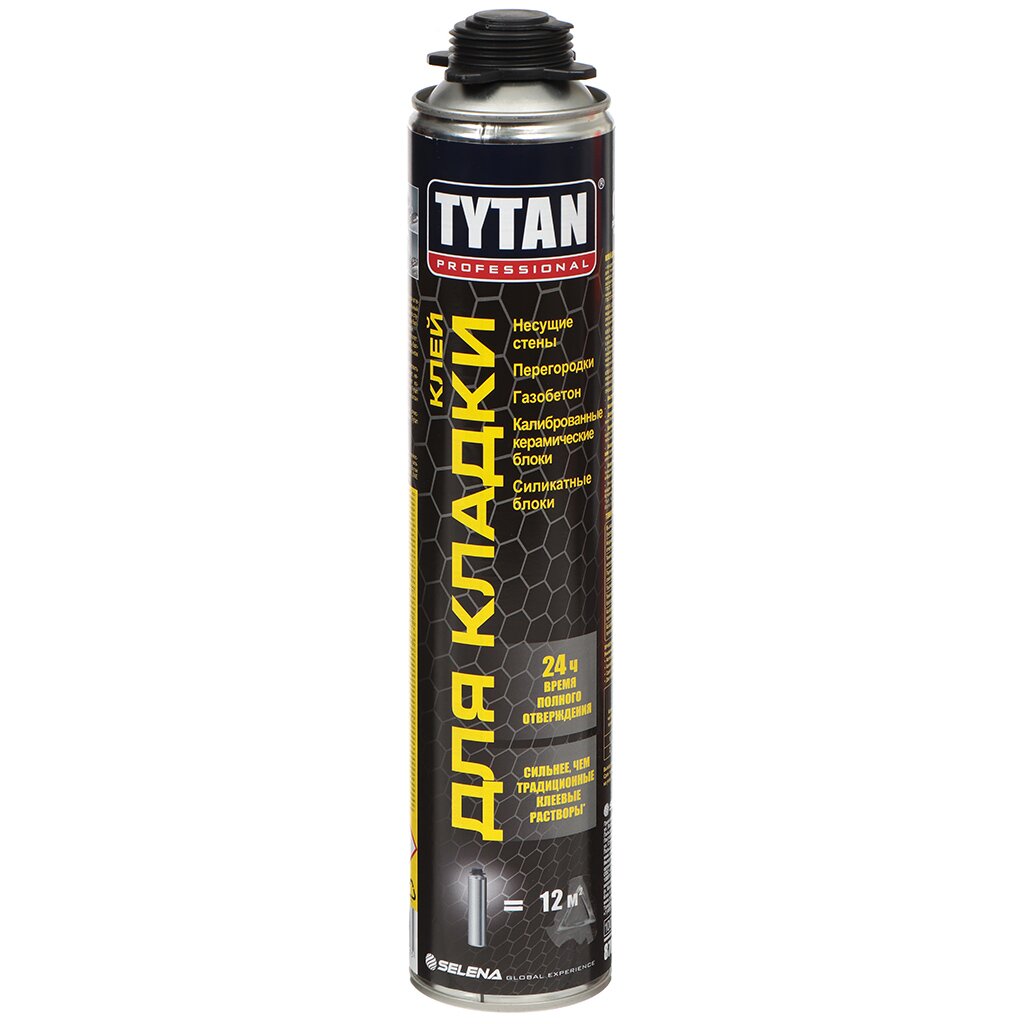 Пена монтажная Tytan, Professional GUN, жидкие гвозди, 870 мл, 10575/20560/17392 жидкие гвозди tytan hydro fix 310 мл универсальные 96184