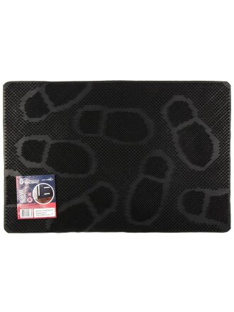 Коврик грязезащитный придверный, 40х60 см, прямоугольный, резина, толщина 7 мм, Sindbad, RB 073