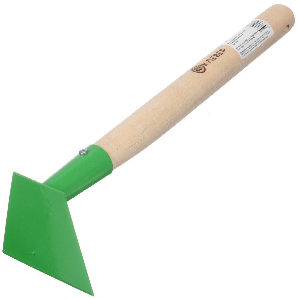 Мотыга сталь, 100 х 2 мм, прямая, черенок деревянный, HouseLoft