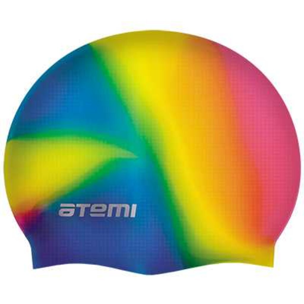 Шапочка для плавания Atemi, силикон (массаж.), мультиколор, DCM102, 00000023869