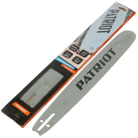 Шина Patriot, P188/180SLGK095, 18", длина шины 45 см, шаг цепи 0.325 дюйм, 1.3 мм, 72 звена , для Patriot PT4518, Лесник 4518, 867151850