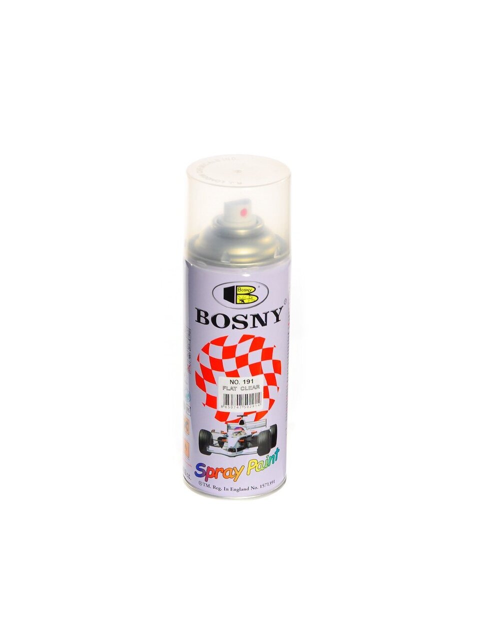 Лак аэрозольный, Bosny, №191, матовый, полиакриловый, прозрачный, для внутренних и наружных работ, 0.4 кг
