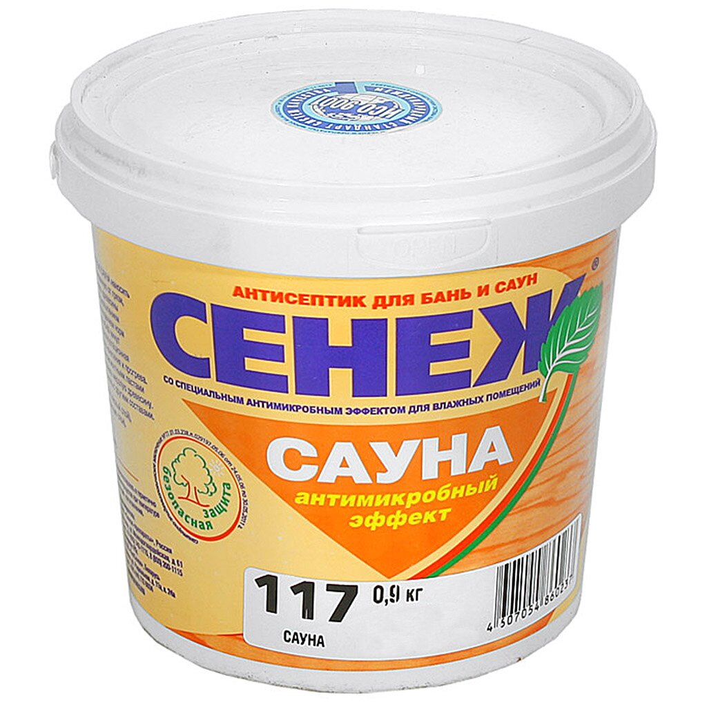 Пропитка Сенеж Сауна Х2-117, 0.9 кг