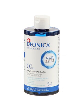 Мицеллярная вода Deonica, Skincare Line 5 в 1, 450 мл