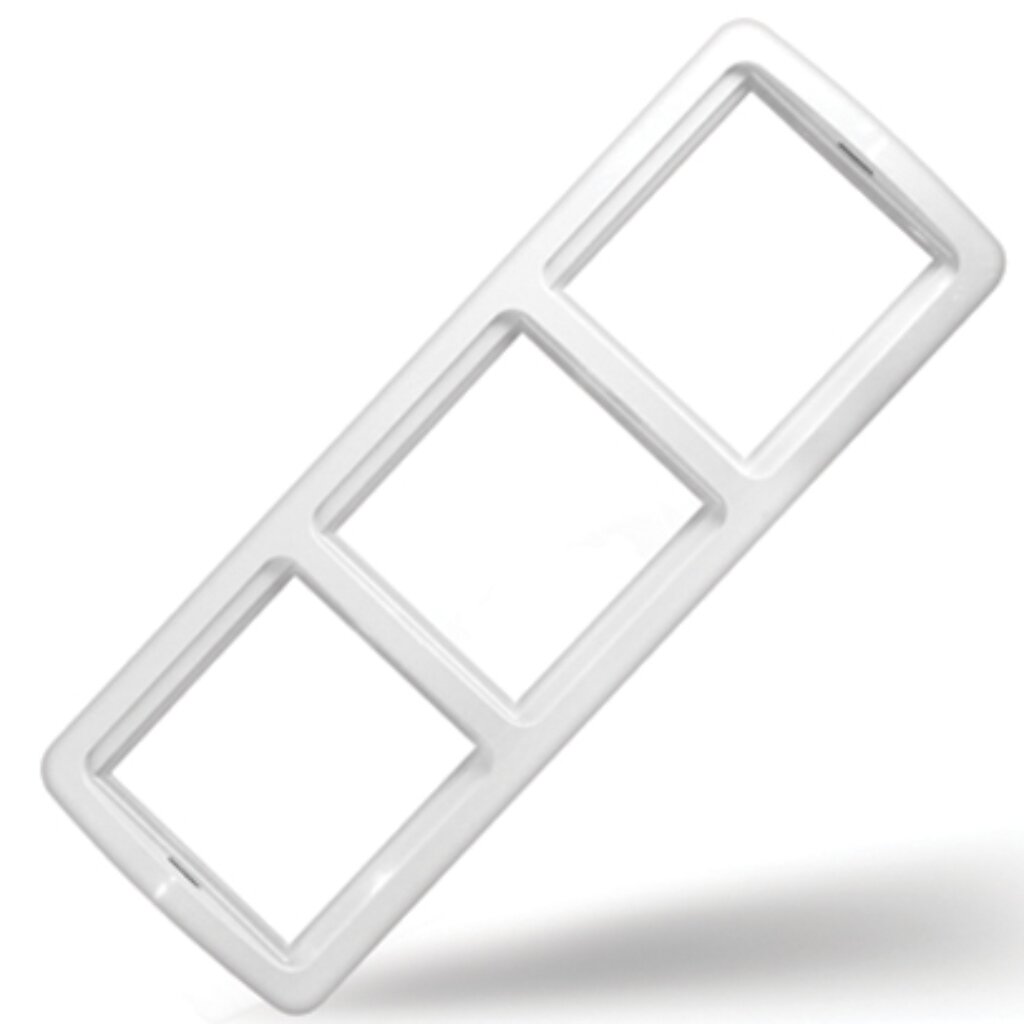 Рамка трехпостовая, горизонтальная, белая, UNIVersal, Валери, ВР003Г шнур с выключателем universal шввп 2 жилы 2х0 75 мм² 1 7 м белый а1060