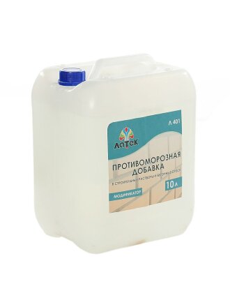 Модификатор Латек, Л401, противоморозная добавка, -10 градусов, 10 л