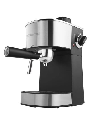 Кофеварка электрическая, рожковая, пластик, металл, 0.24 л, Polaris, PCM 4009, 800 Вт, 4 бар, 4 порции, 0.24 л