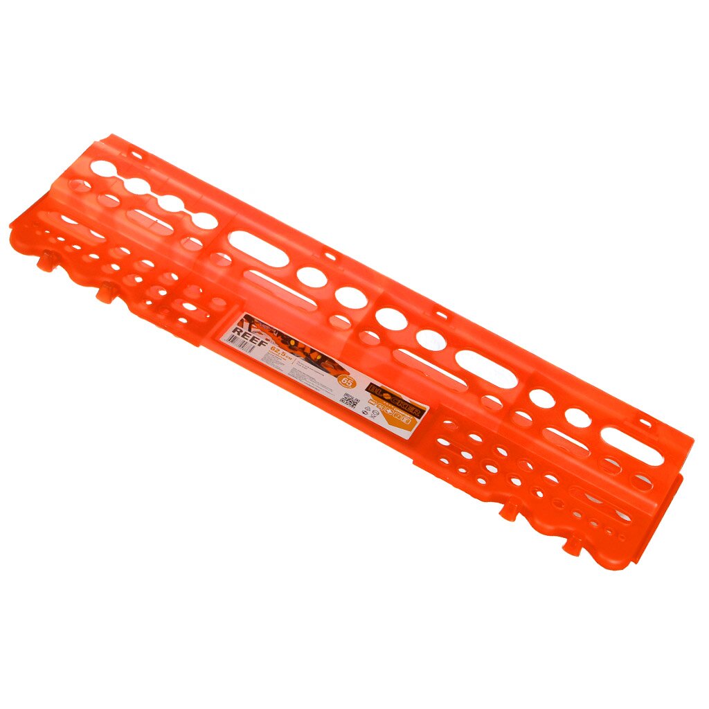 Полка для инструментов, пластик, 1 секция, 62.5х16.8х7.4 см, оранжевая, Blocker, Breef, ПЦ3670ОР полка для инструментов пластик 1 секция 45х16х7 2 см оранжевая idea м2970