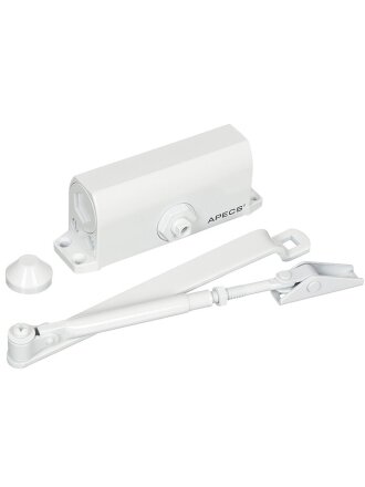 Доводчик дверной Apecs, DC-20.2/0850/045-A1-W, -30°C + 60 °C, до 45 кг, белый