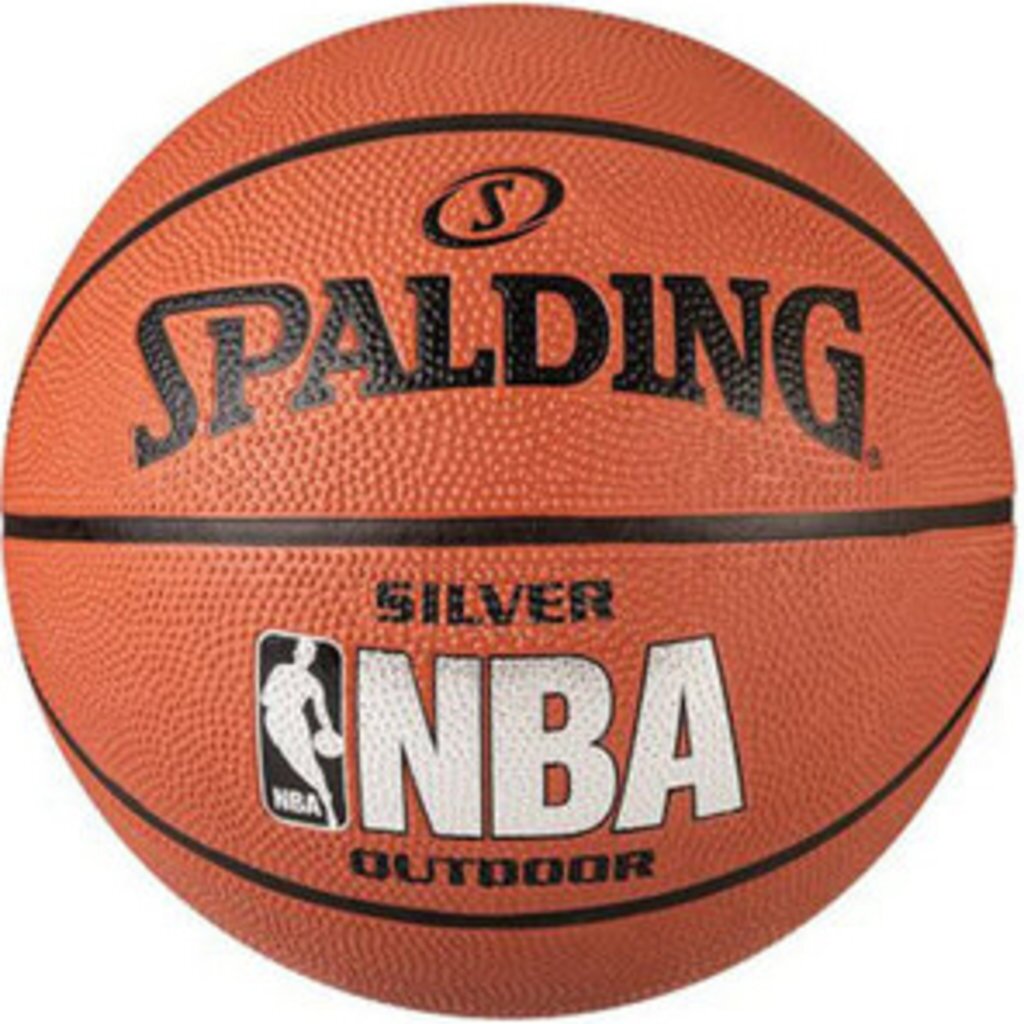 Мяч баскетбольный Spalding NBA Silver размер 5, улица/зал резина, 83-014Z, 00-00006996