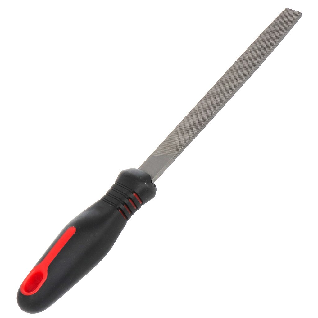 Напильник плоский, 150 мм, №2, пластиковая ручка, Bartex, 12018